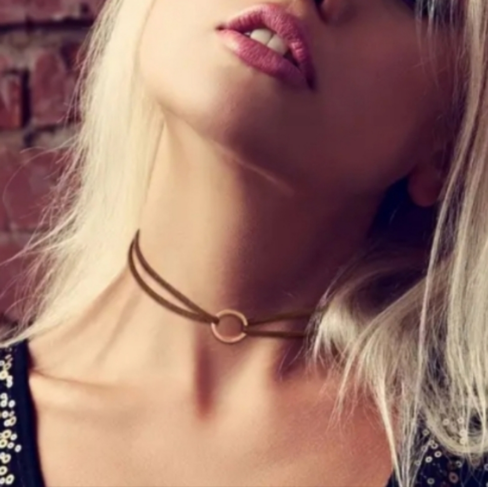 Double Layer Velvet Choker necklace